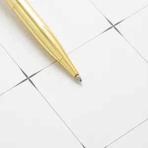 Gold electroplated metal ballpoint pen creative fishtail student stationery gift pen