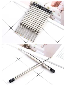 Metal ballpoint pen refill 1.0mm standard replacement cartridge compatible crystal diamond pens