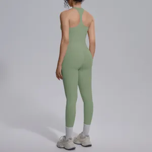 Effen sportbeha en yoga legging set voor fitness training en sportschool workout