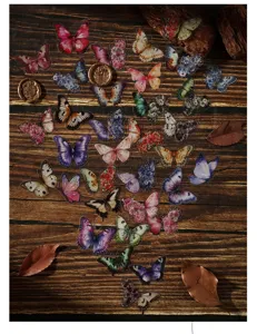 Adesivi PET farfalla vintage per diario e bellissima decorazione di progetti scrapbooking