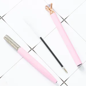 Stylo à bille en métal rose diamant cadeau créatif bureau papeterie fournitures image principale