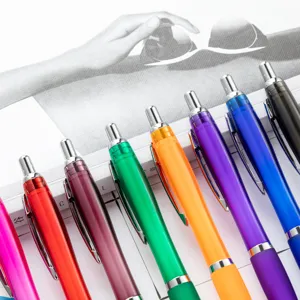 Colorful Gourd Retractable Ballpoint Pen Plastic Business Office Writing Pen Promotional Gift Logo Printing Pen