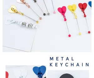 Crochet adhésif cœur en métal perlé DIY pendentif mural pour tasses et clés organisation.