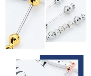Apribuste con perle DIY in metallo artigianato tagliacarte taglia pacchi utensile dettaglio