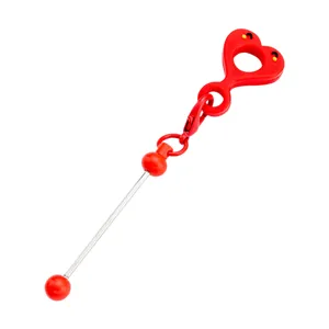 Paille en silicone pendentif breloque bricolage perlé topper mignon cœur tasse accessoires