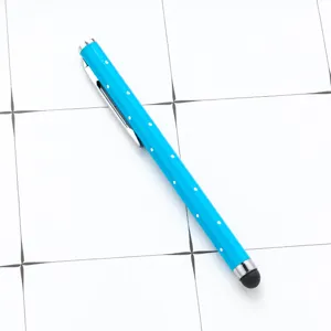 Pennina capacitiva blu con motivo di diamanti per schermi tattili di telefoni e tablet