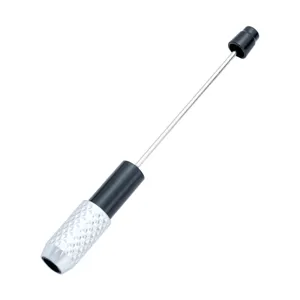 Adjustable metal pencil extender sketching tool with anti-slip grip for artists and drafting.