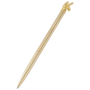 Gold unicorn metal ballpoint pen elegant office stationery creative writing tool gift