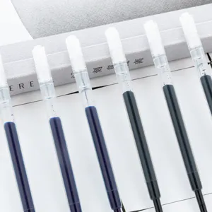 Gel pen refills set black and blue ink smooth writing plastic replacement refills for office school