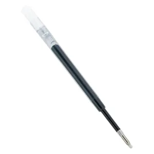 Black gel ink pen refill with fine metal tip smooth writing plastic tube stationery