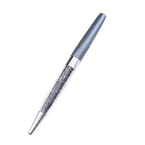 Luxury metal crystal ballpoint pen sparkling rhinestone stationery school office writing tool