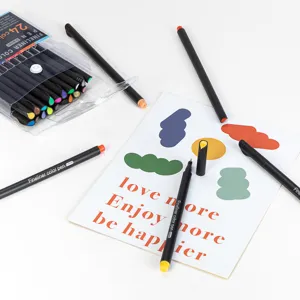 24 colors fineliner pens set 0.4mm ultra fine tip drawing pens for journaling and art writing