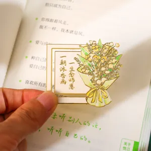 Metall Blumenstrauß Lesezeichen chinesischer Stil Lehrergeschenk vintage Seitenmarkierung