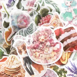 Simpatici Adesivi Washi Pack 100pz Decorativi Cartone Planner Diario Telefono Deko