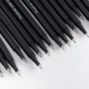 Colorful fineliner pens set for bullet journaling, drawing and fine line art creation.