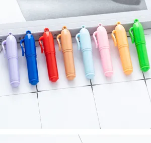 Mini stylos à bille capsule colorés en plastique portable stylos de poche bureau cadeau