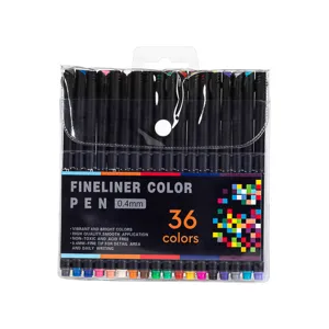 36 colors fineliner color pen set 0.4mm fine tip art markers for daily writing and journaling