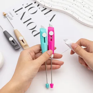 Mini cutter portable mignon ouvre-colis DIY coupe-papier d artisanat multicolore