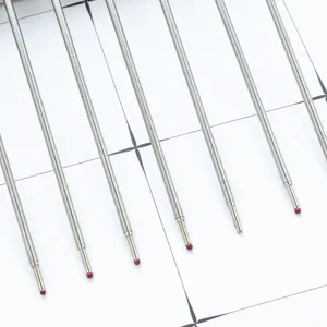Metal ballpoint pen refills 1.0mm bullet metal refill smooth writing replacement stationery supply