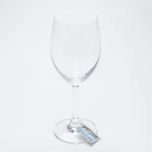 Verre à vin transparent avec breloque en anneau métallique pour fête et utilisation à maison