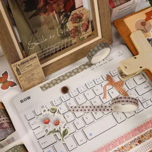 Set di nastro washi decorativo cancelleria per diario rotoli adesivi per progetti creativi