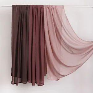 Modal rayon double-needle scarf detail view, elegant women solid color shawl and headscarf.