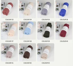 Solid color cotton linen scarf autumn winter warm shawl versatile solid neck wrap multi-color