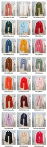 Solid color crinkle scarf variant display detail, lightweight and versatile for women.