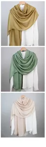 Solid color cotton linen scarf variant detail, lightweight thin sun protection shawl for women.