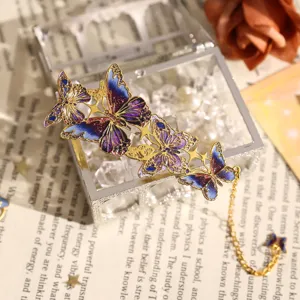 Segnalibro a farfalla in metallo retrò con design cavo, elegante segnalibro e souvenir.