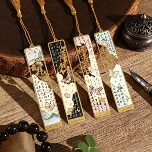 Klassisches Chinesisches Hohlmetall Lesezeichen Mit Quaste Schmetterling Blumenmuster Schreibwaren Souvenir Abschlussgeschenk Für Schüler Kinder