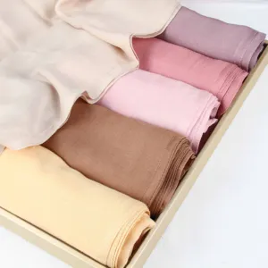 Womens Modal Scarf Lightweight Solid Color Sun Protection Shawl Versatile Long Head Wrap Soft Fashion Daily Neck Scarf
