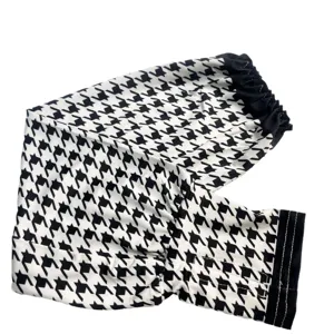 Classic houndstooth sun protection arm sleeves, ice silk thin cooling sleeves for summer.