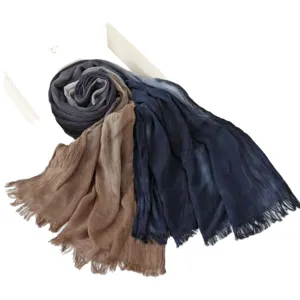 Gradient modal rayon women shawl fringe winter warm fashion casual scarf soft wrap