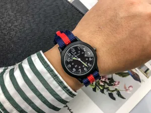 Men's nylon strap military watch quartz luminous tactical wrist watch casual sport