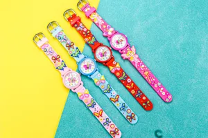 3D cute butterfly children quartz watch lovely cartoon wristwatch for girls gift new