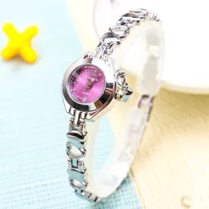 Femme creux amour coeur chaine quartz montre mode etudiant bracelet delicat petit vue principale