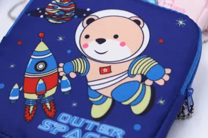 Cartoon astronaut sanitary napkin storage pouch portable cute period pad organizer bag