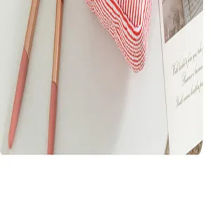 Seersucker cosmetic bag detail, Korean style striped storage pouch for travel, portable cute.