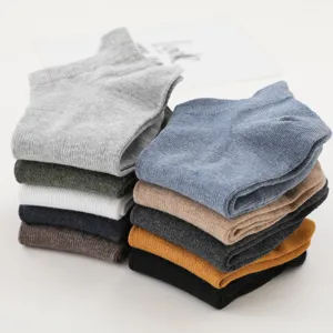 Men short ankle socks breathable cotton casual boat socks multi color daily wear pack