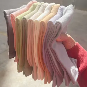 Chaussettes mi-hautes unies pour femmes Morandi multicolores en coton pour le quotidien