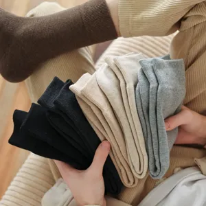 Herren Winter Thermische Baumwolle Wadenlange Socken Verdickte Frottee Warme Kalte Wetter Weiche Bequeme Socken