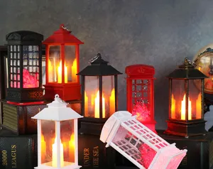 Dekorative Vintage-LED-Laternen in verschiedenen Stilen und Farben für Weihnachten und Halloween