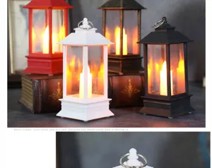 Dekorative LED-Kerzenlaternen im Vintage-Stil in verschiedenen Farben für Feiertage