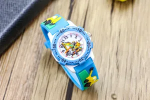 Children cute excavator waterproof cartoon electronic watch for boys and girls trendy timepiece