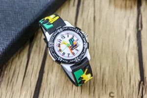 Kids excavator cartoon watch, waterproof and drop-proof design, cute toy watch for boys.