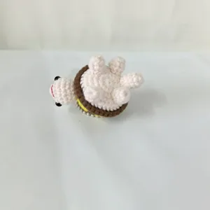 Porte-clés tortue au crochet fait main adorable pendentif de sac en tricot mignon mini