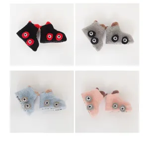 Thickened baby floor socks winter cute cartoon car non-slip infant shoe socks for 0-3 years
