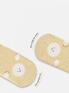 Newborn baby thick warm plush socks seamless toe winter infant cozy over the knee long stockings