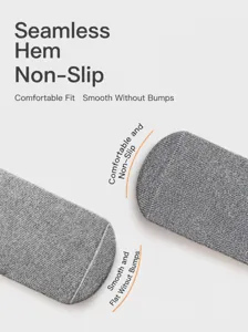 2025 nuove calze lunghe in cotone grigio per bambini, design con punta senza cuciture comoda.